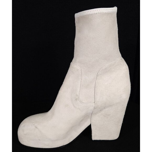 Random Identities Suede Boots Size 41 US 11 Womens White - Picture 6 of 13